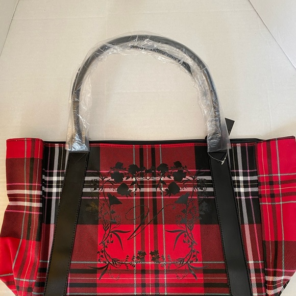 Victoria’s Secret Tote Bag Red Black New - Picture 2 of 16